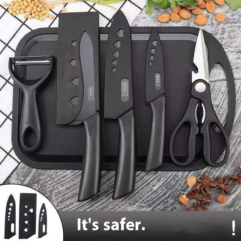 Black Steel Household Tools Kitchen Knife