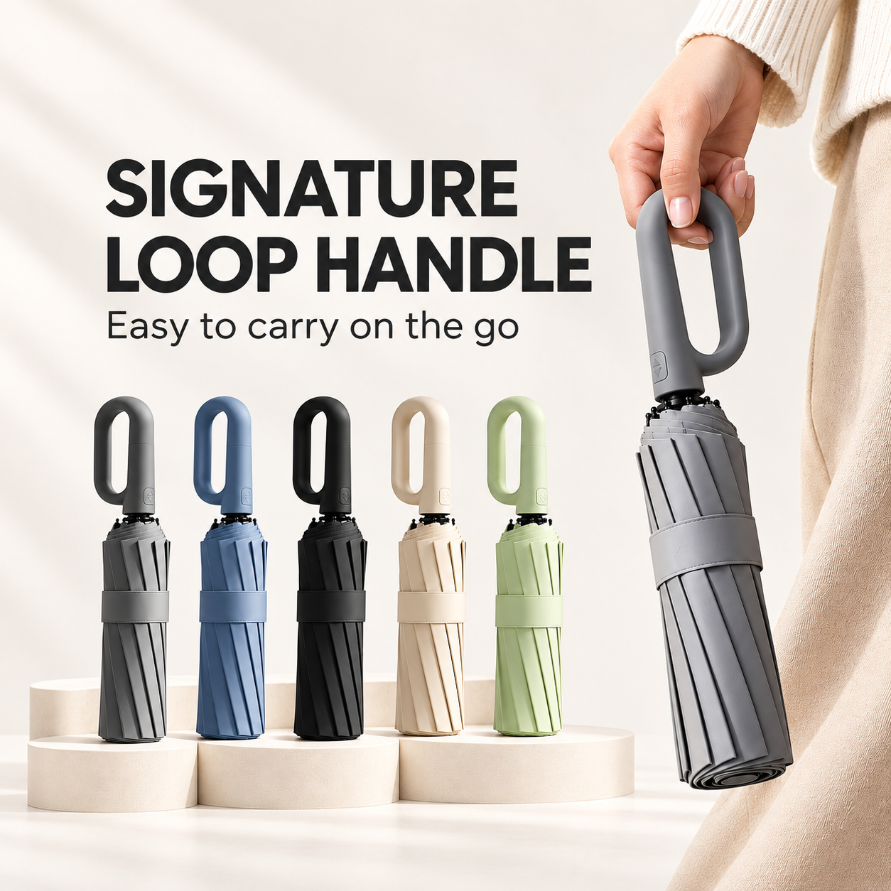 Automatic Ring Buckle Umbrella