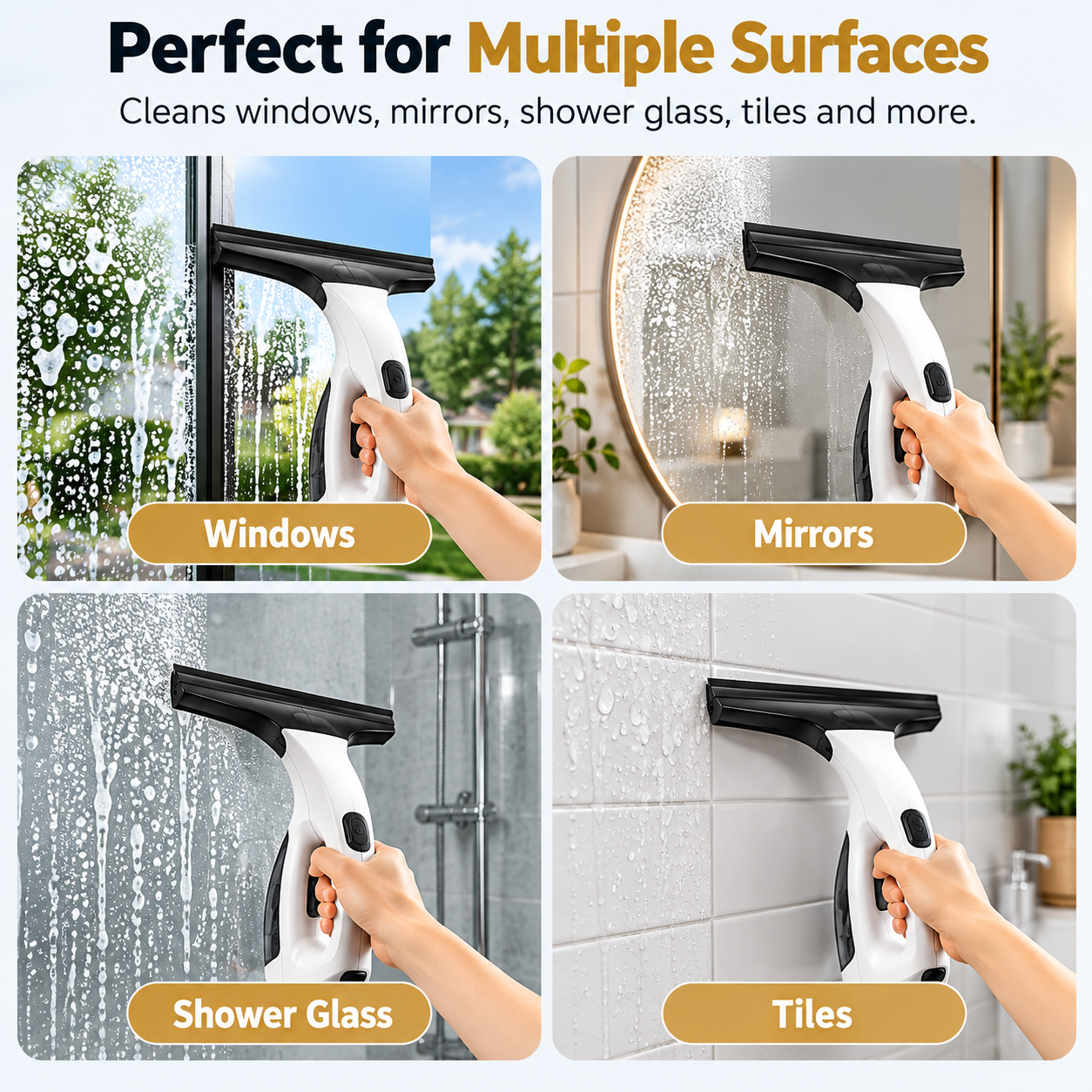 Cordless vacuum window Cleaner