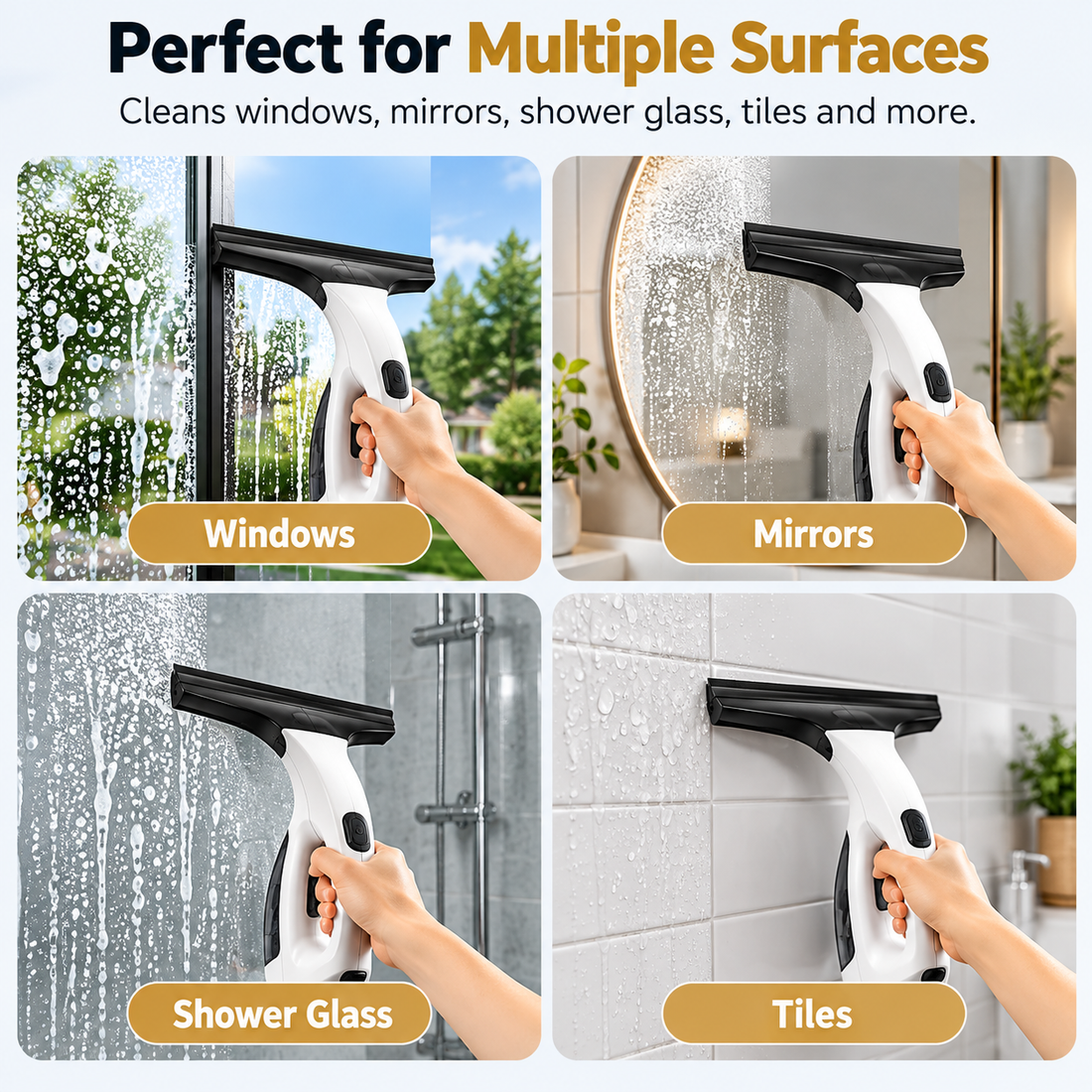 Cordless vacuum window Cleaner