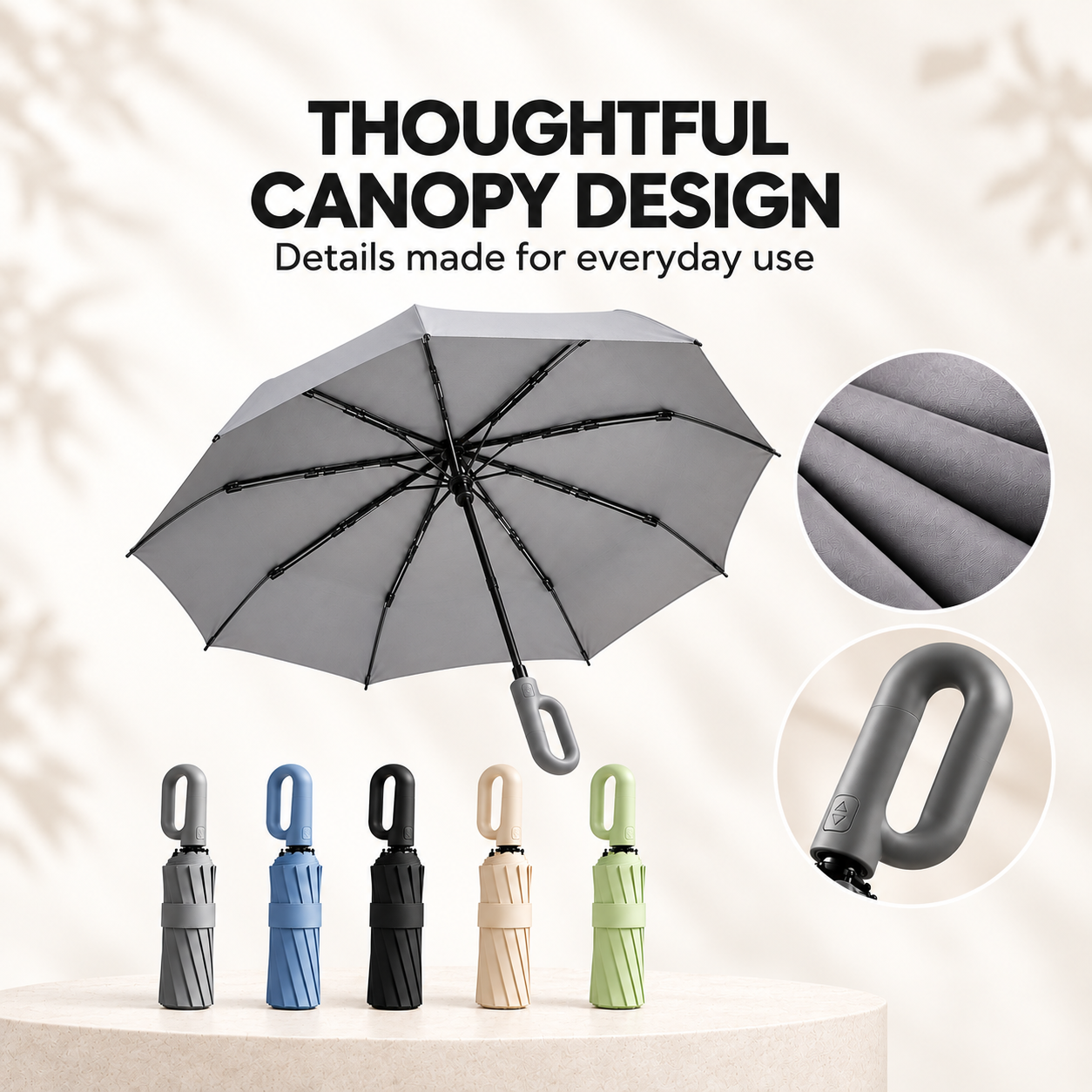Automatic Ring Buckle Umbrella