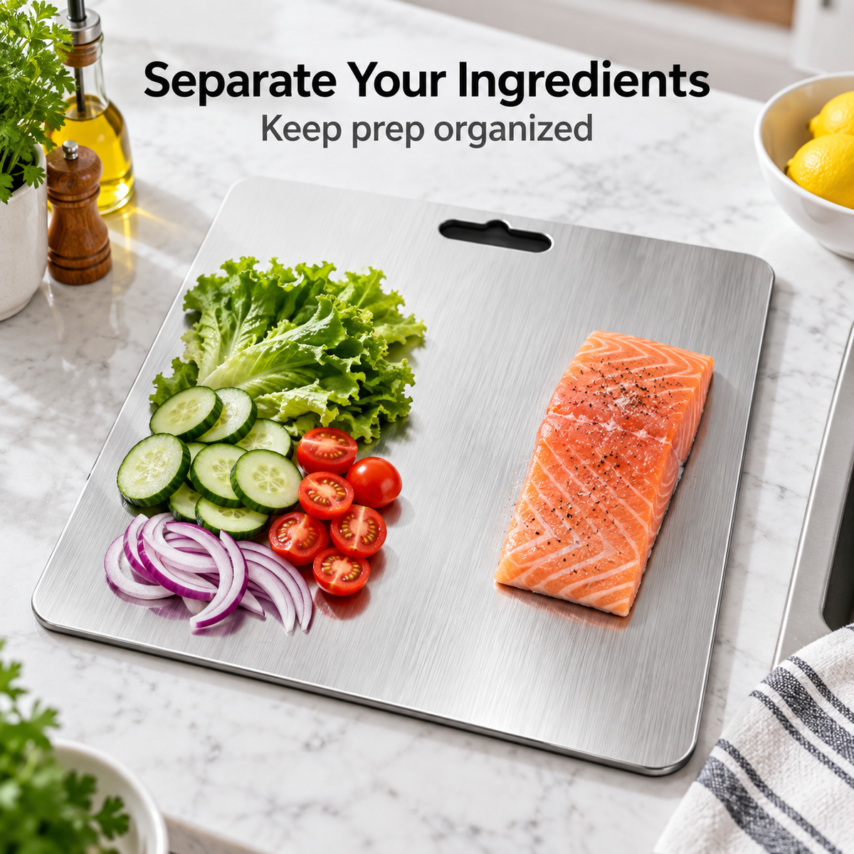 Kinetzra™ Double-Sided Stainless Steel Board
